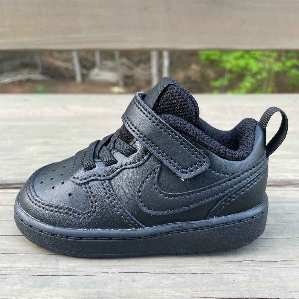 Nike Court Borough Low 2 in black Toddler Shoes size 5C - Picture 9 of 16